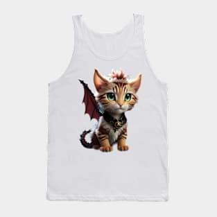 Cute little tabby dragon cat - The Dragon Cat Collection Tank Top